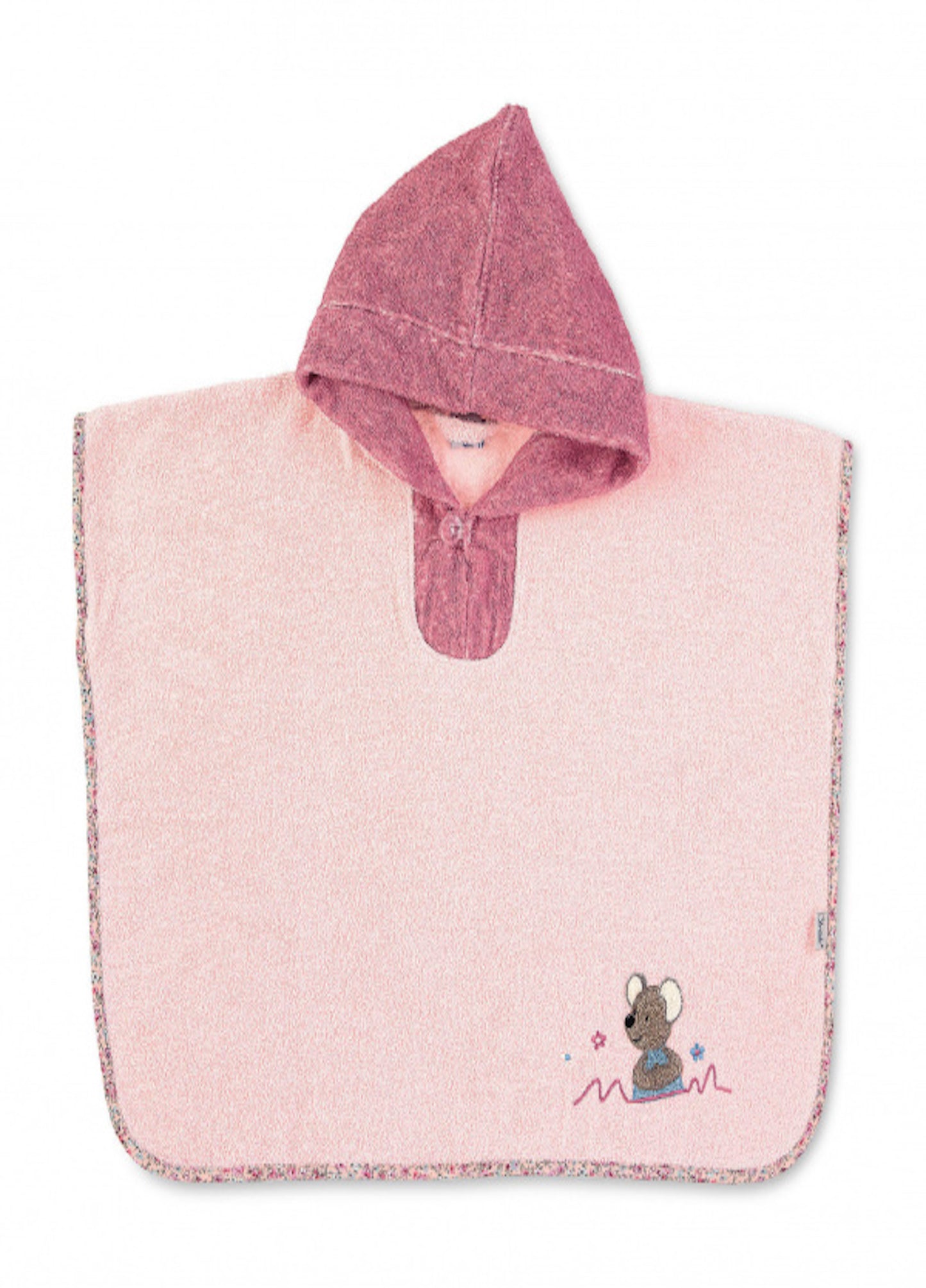 Sterntaler Kapuzen-Badeponcho Maus Mabel l zartrosa
