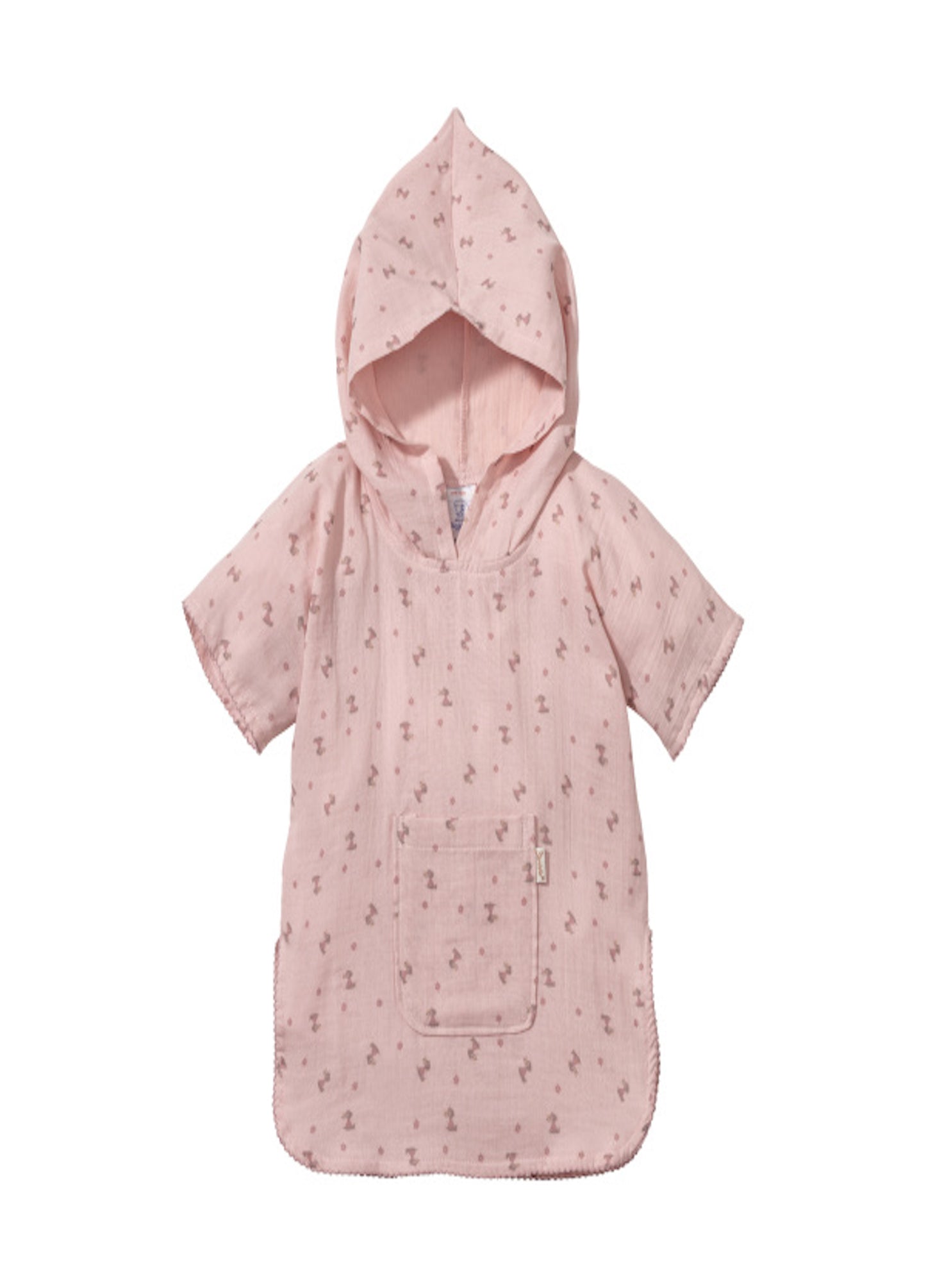 Sterntaler Kapuzen-Badeponcho Musselin Emmi Girl l rosa