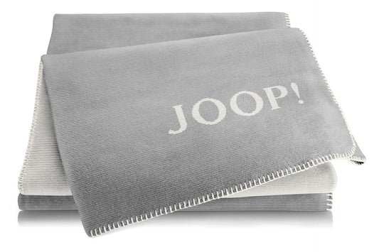 JOOP Wohndecke Melange Doubleface graphit-ecru