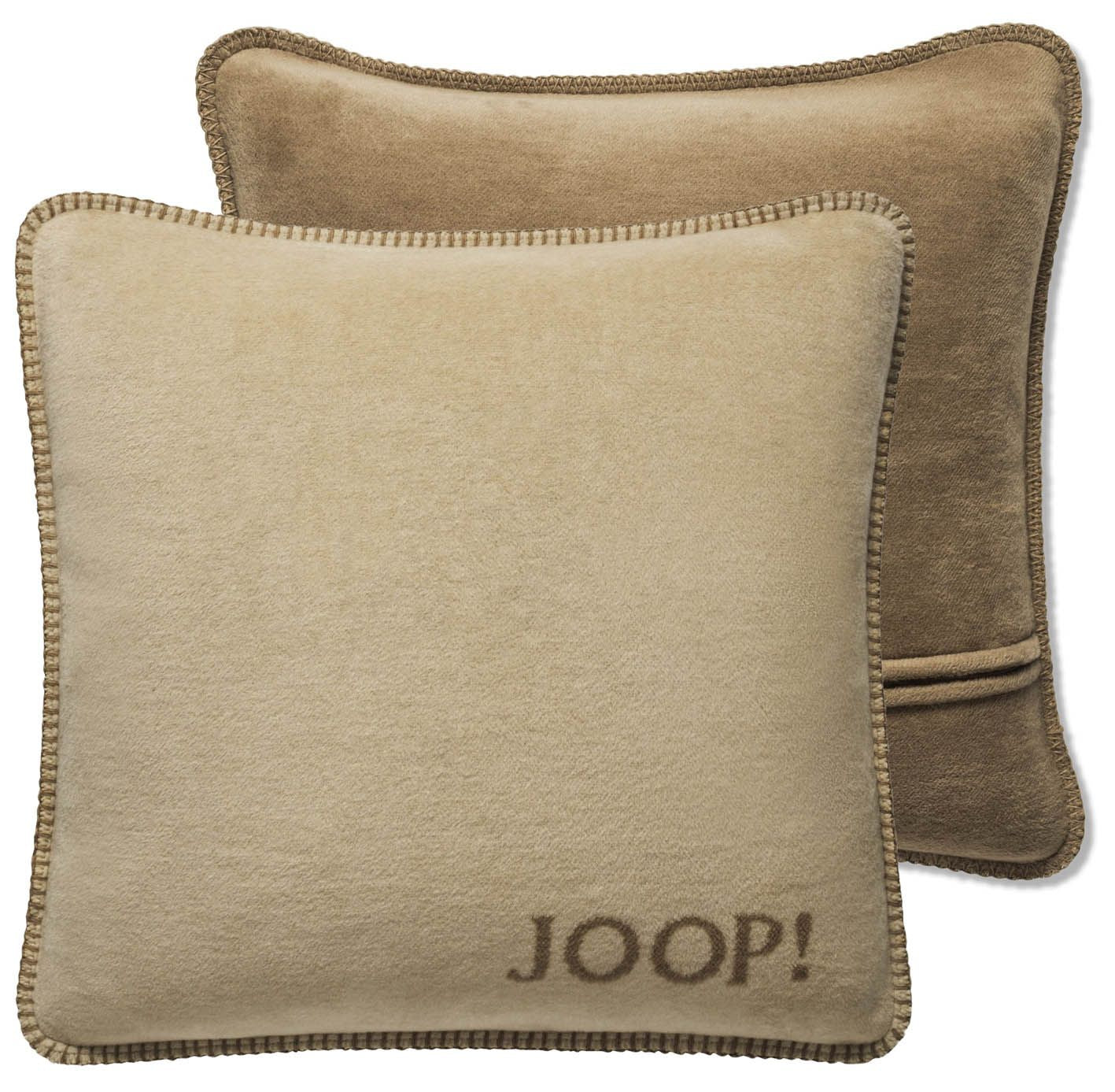 JOOP Kissenhülle Uni Doubleface macchiato-cashew