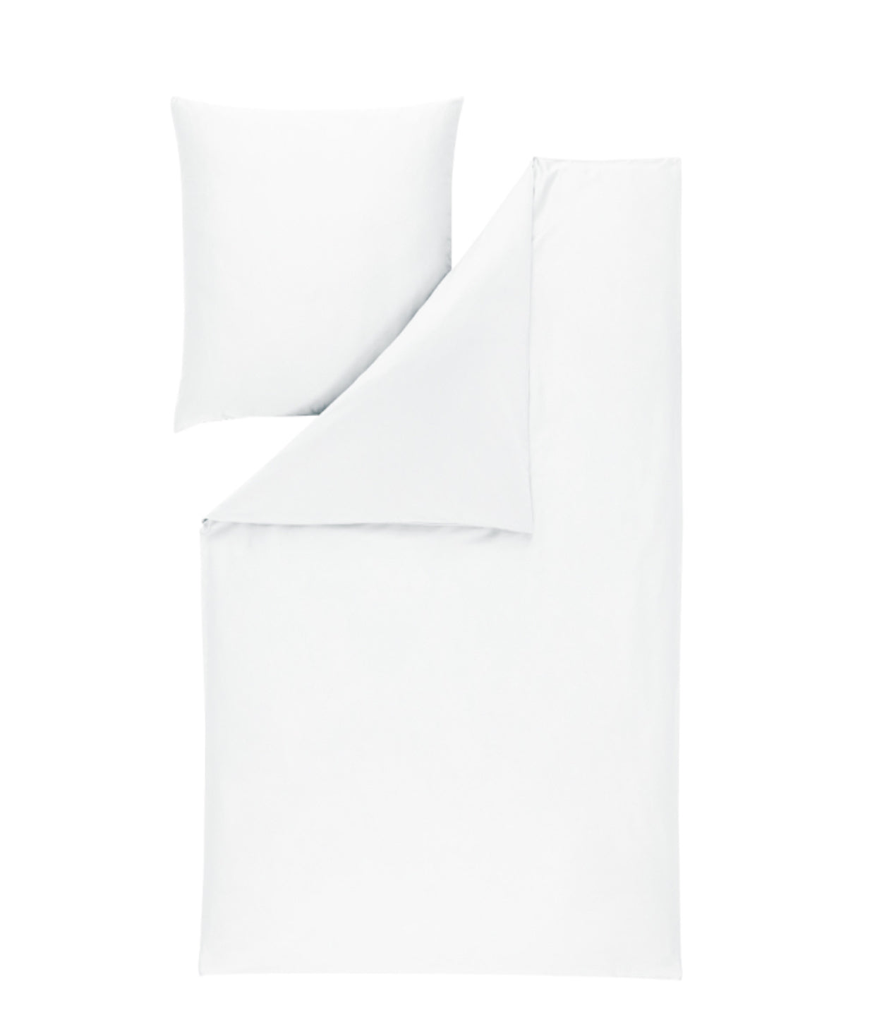 Estella Mako-Satin Bettwäsche Valetta 135x200 weiss