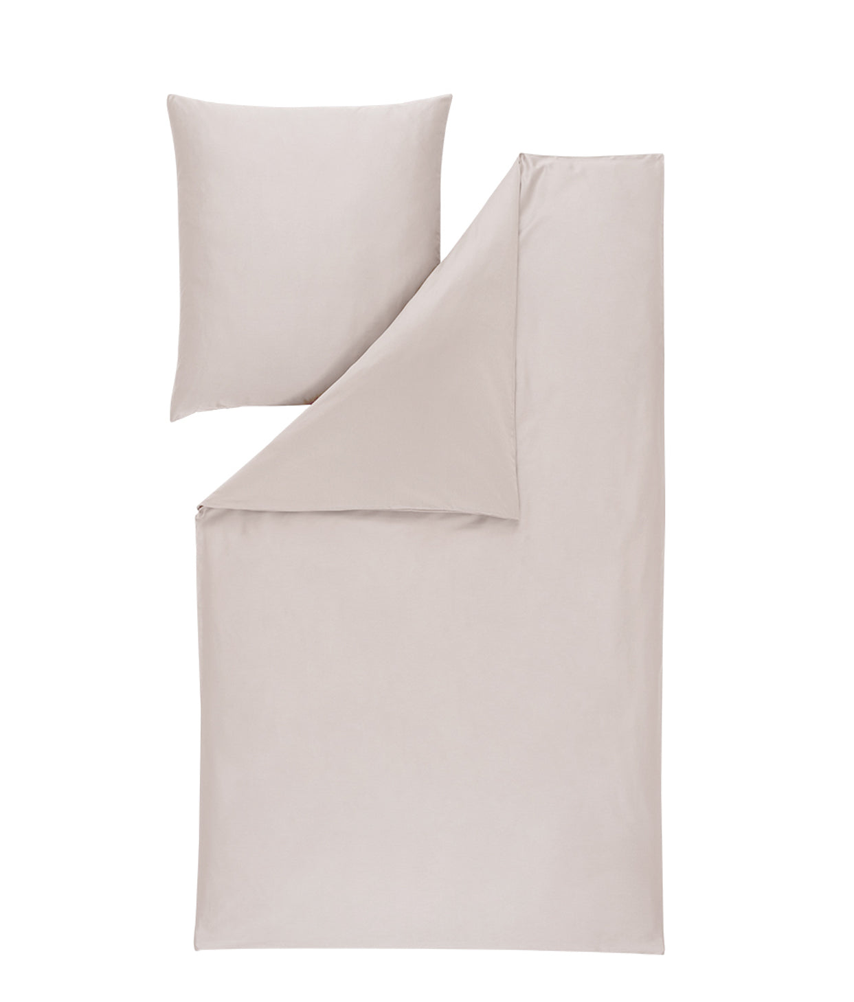 Estella Mako-Satin Bettwäsche Valetta 155x220 platin