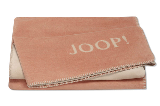 JOOP Wohndecke Uni-Doubleface kupfer-sand