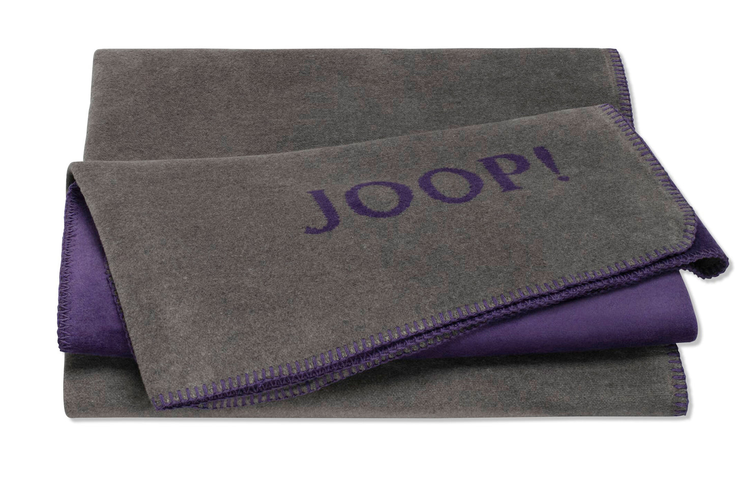 JOOP Wohndecke Uni-Doubleface schiefer-violett