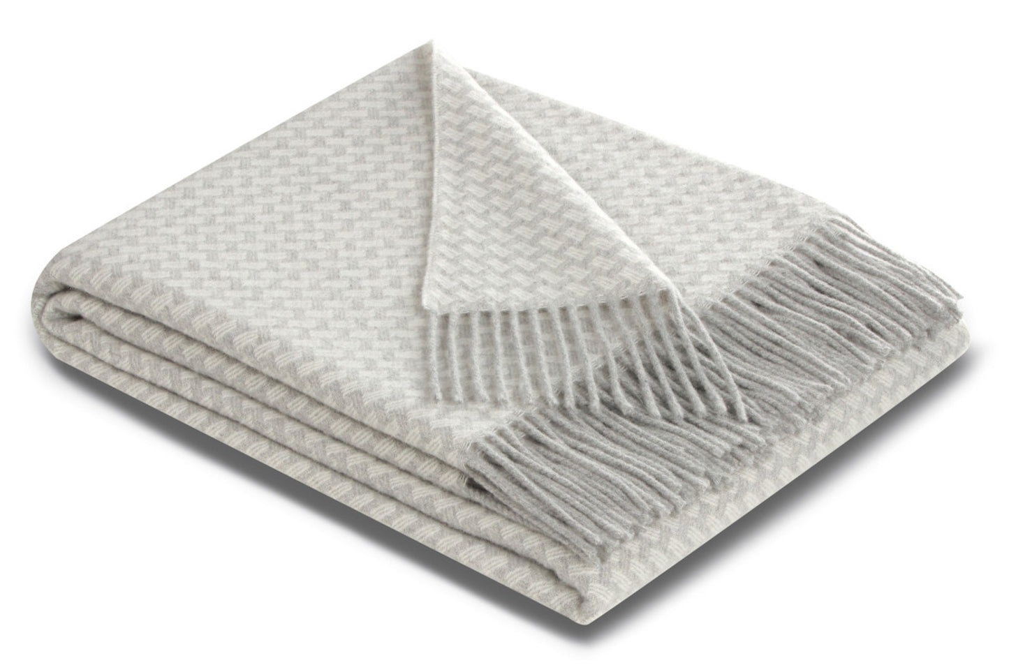 Biederlack Plaid Vivo 130x170 silver