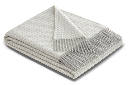 Biederlack Plaid Vivo 130x170 silver