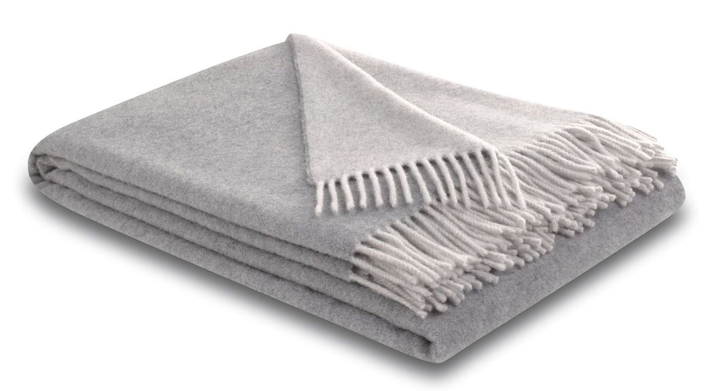 Biederlack Kaschmirplaid 130x170 silver-stone