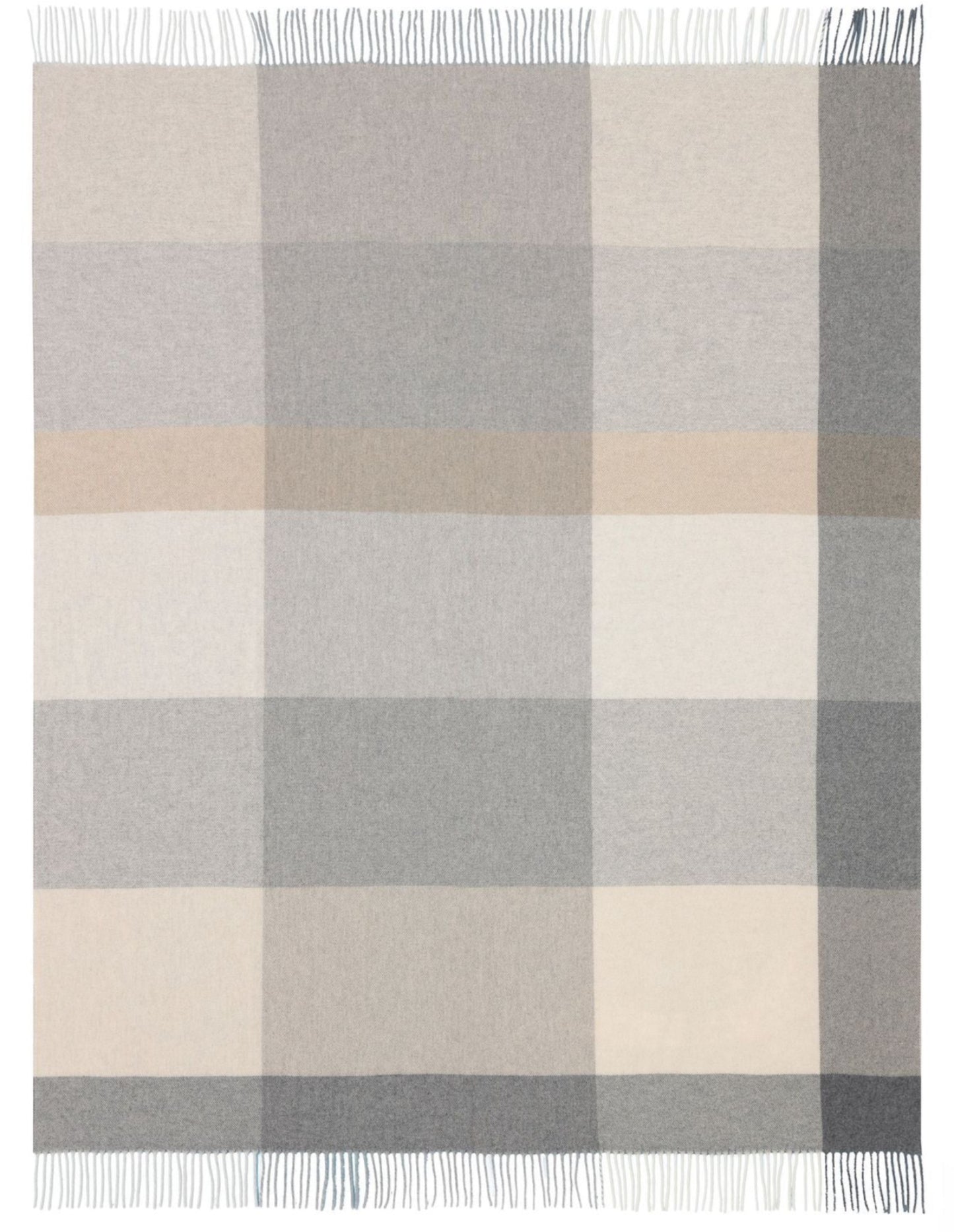 Biederlack Kaschmir-Plaid Pleasant 130x170 stone