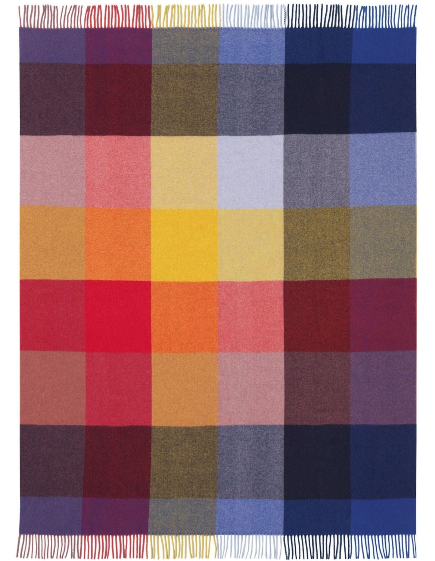 Biederlack Kaschmir-Plaid Bright Square 130x170