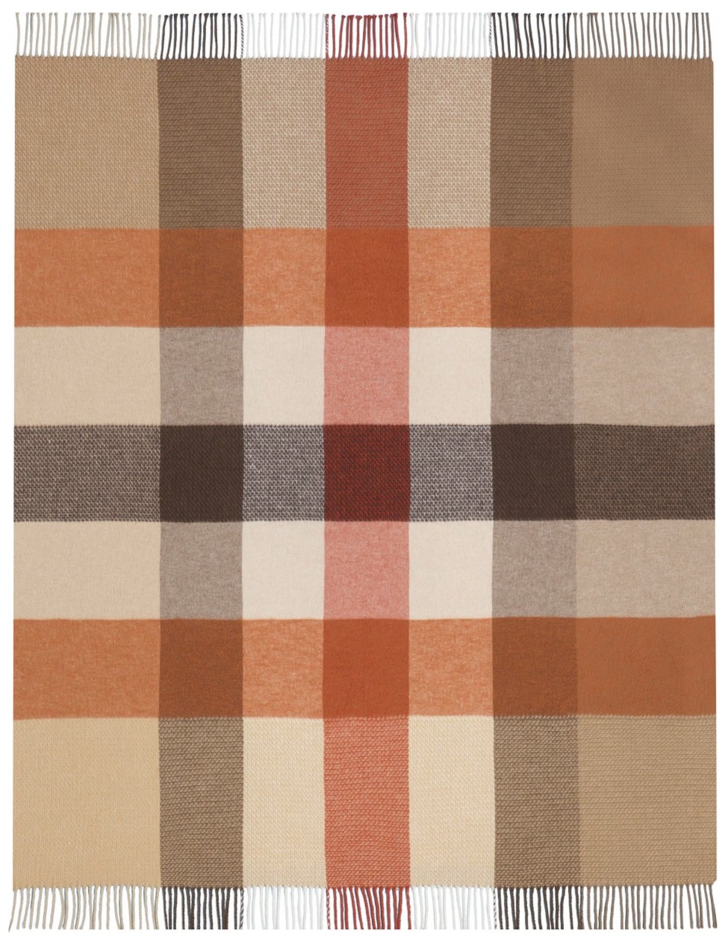 Biederlack Fransenplaid Desire 130x170 camel