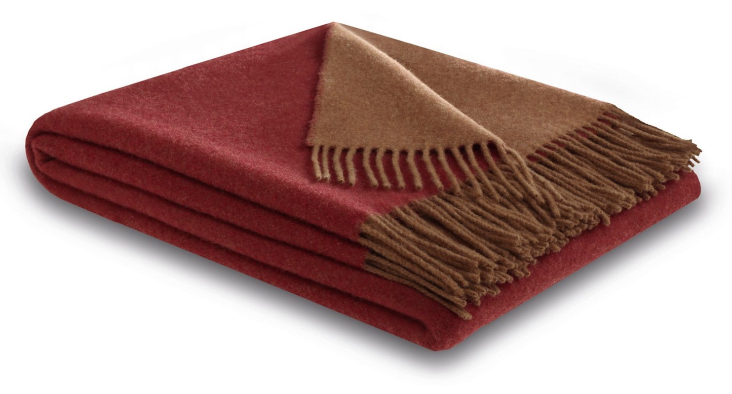 Biederlack Kaschmirplaid 150x200 pepper-cashew