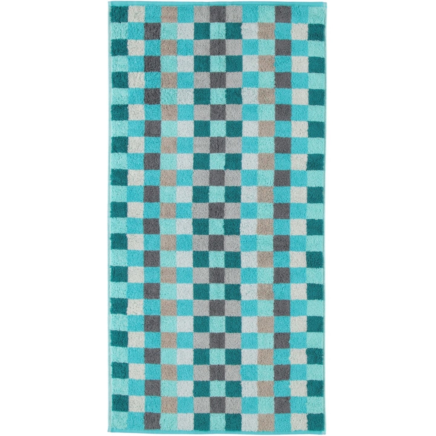 Cawö Duschtuch Unique Karo 942 türkis