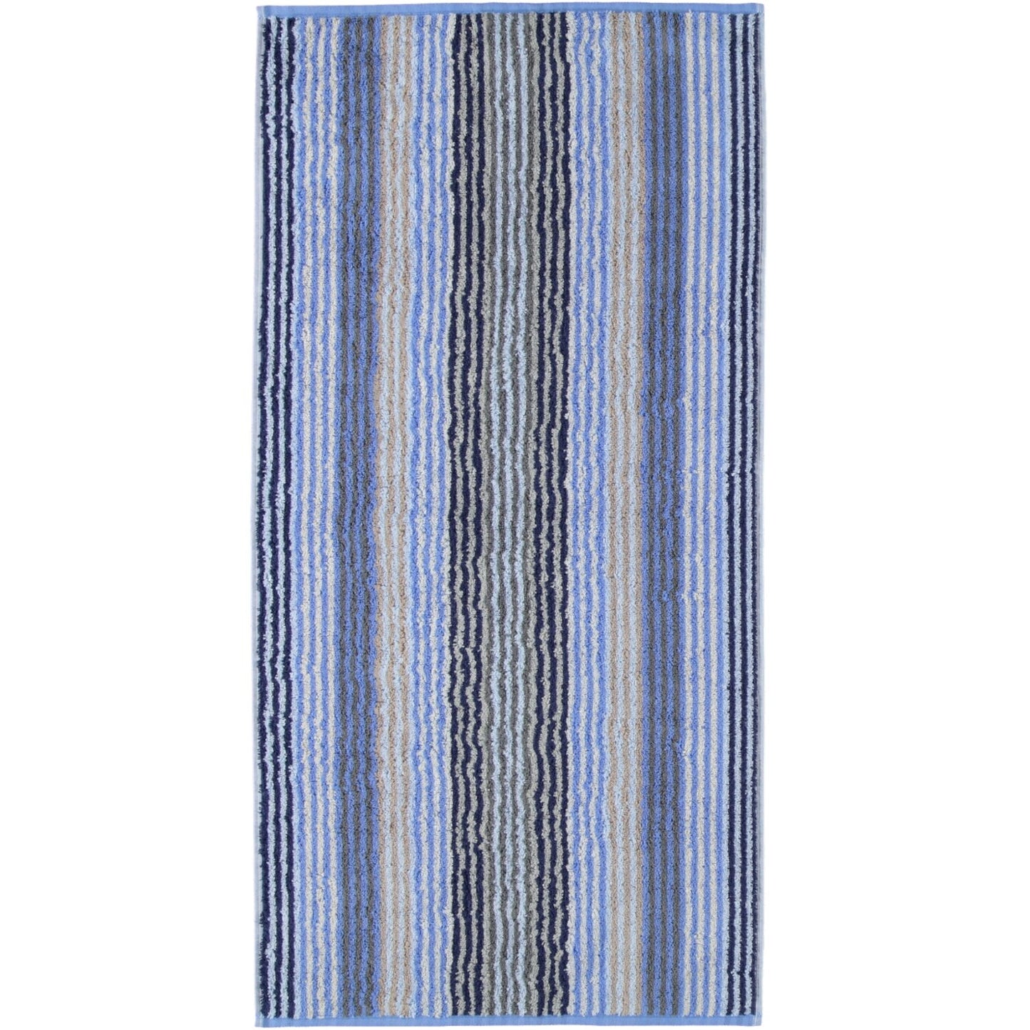Cawö Handtuch Unique Streifen 944 saphir