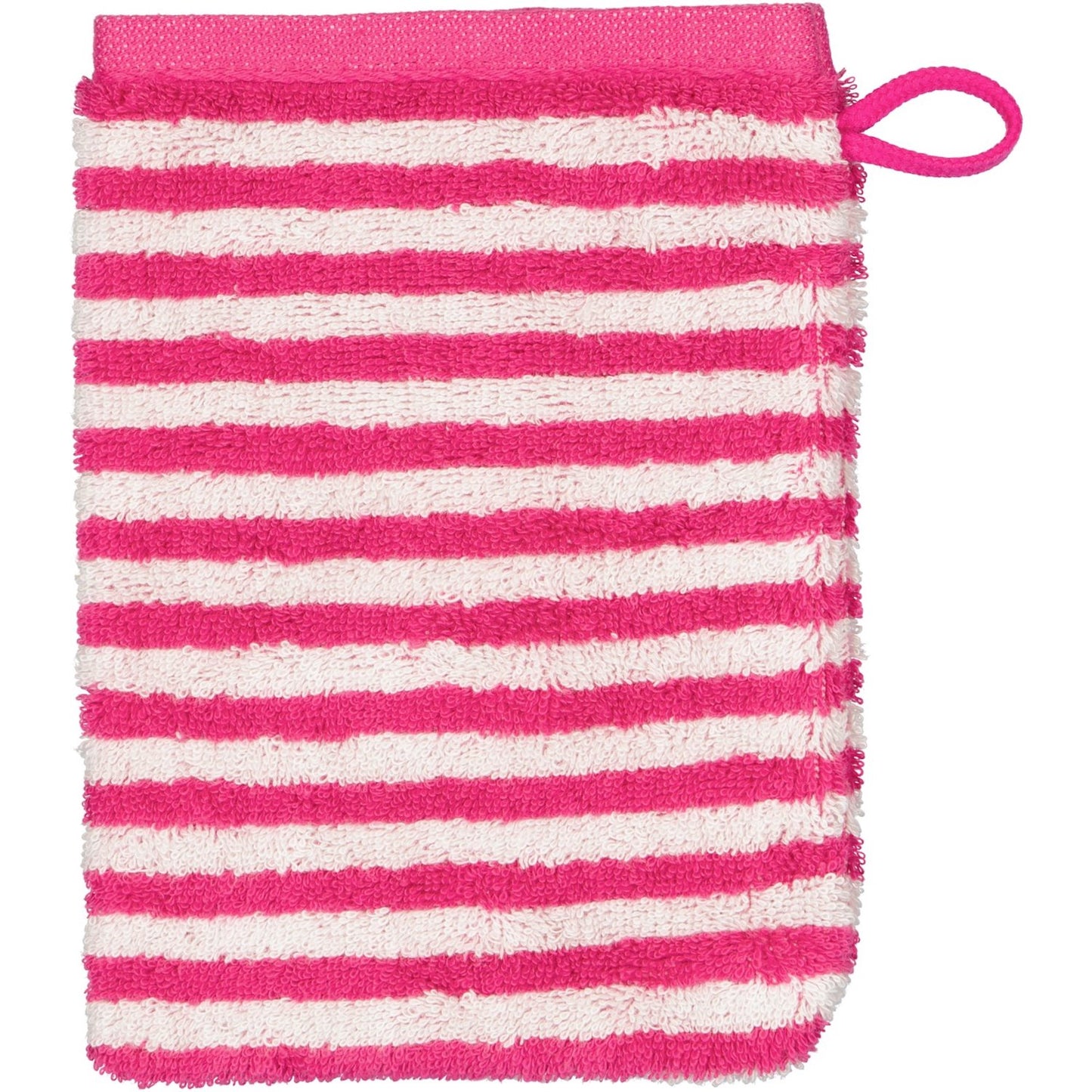 Cawö Waschhandschuh Campus Ringel 955 pink