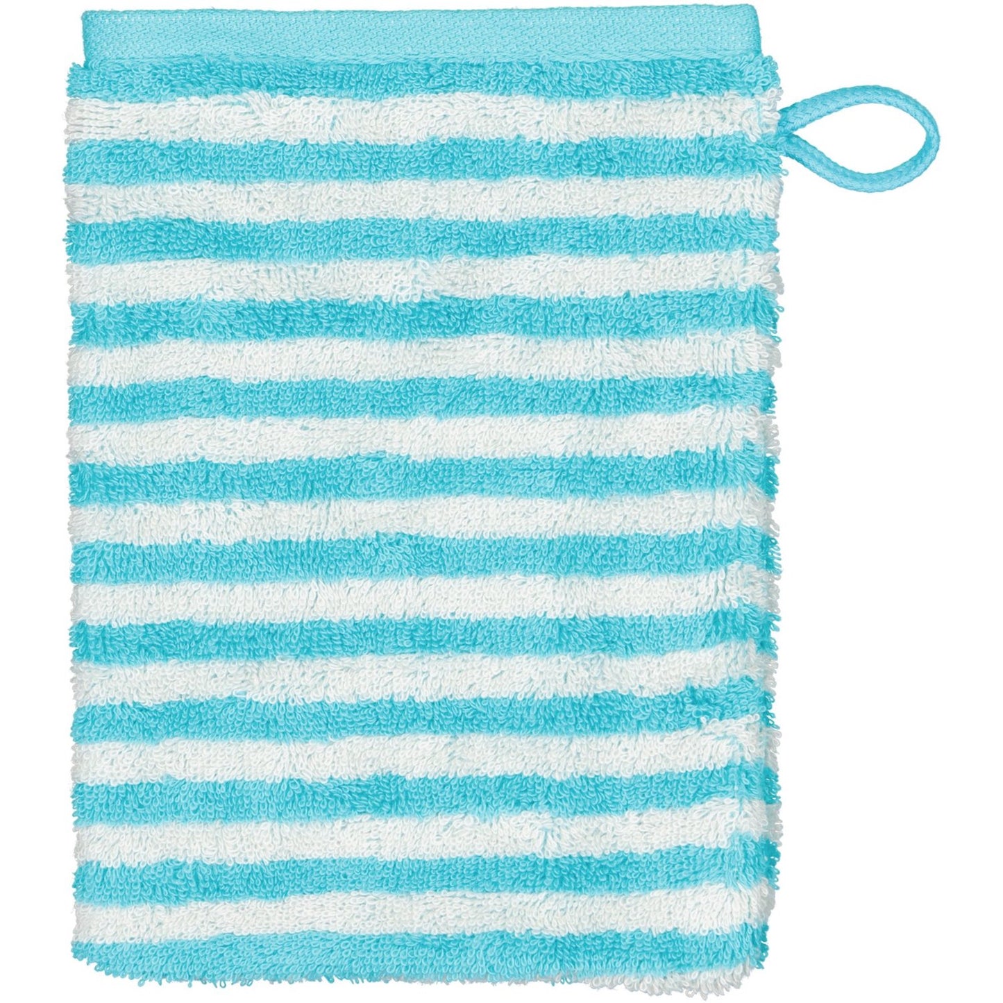 Cawö Waschhandschuh Campus Ringel 955 türkis