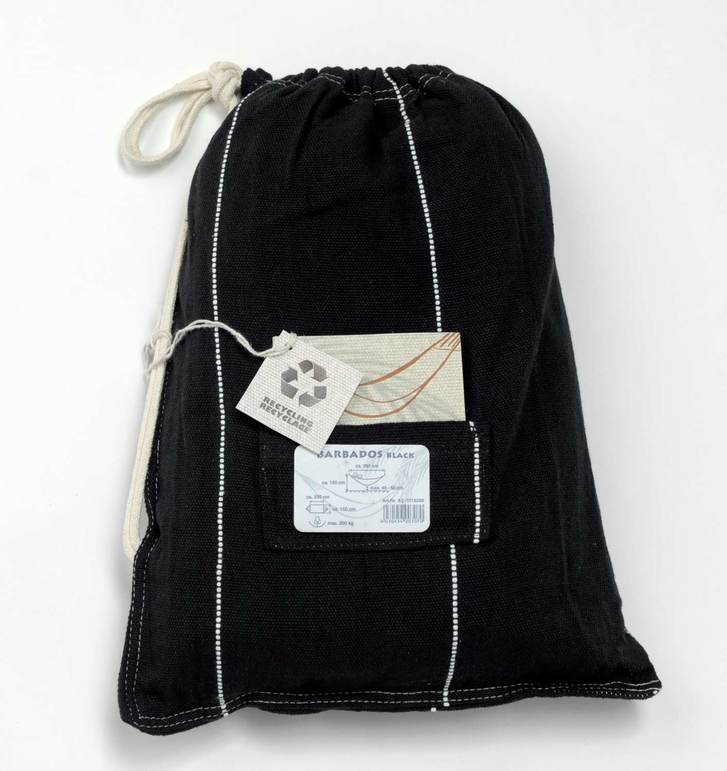 Amazonas XL Doppelhängematte Barbados black