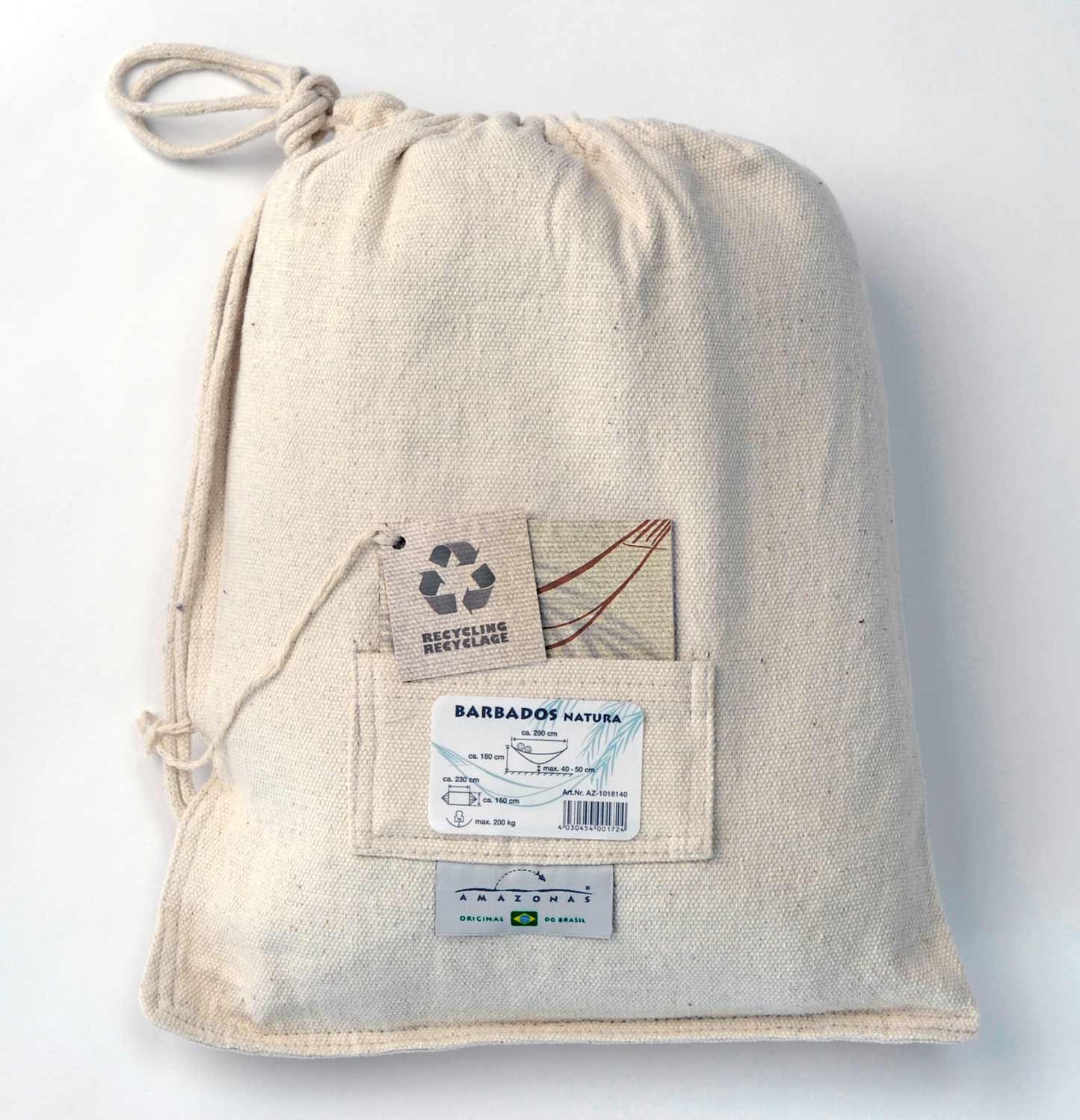 Amazonas XL Doppelhängematte Barbados natura