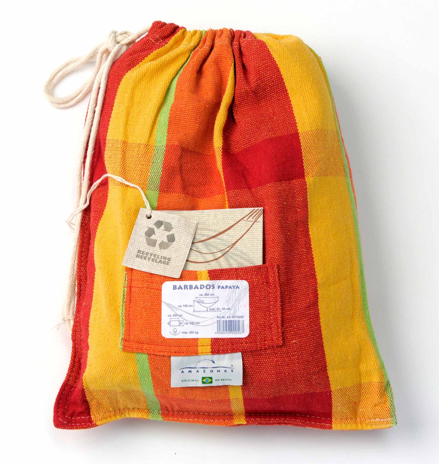 Amazonas XL Doppelhängematte Barbados papaya