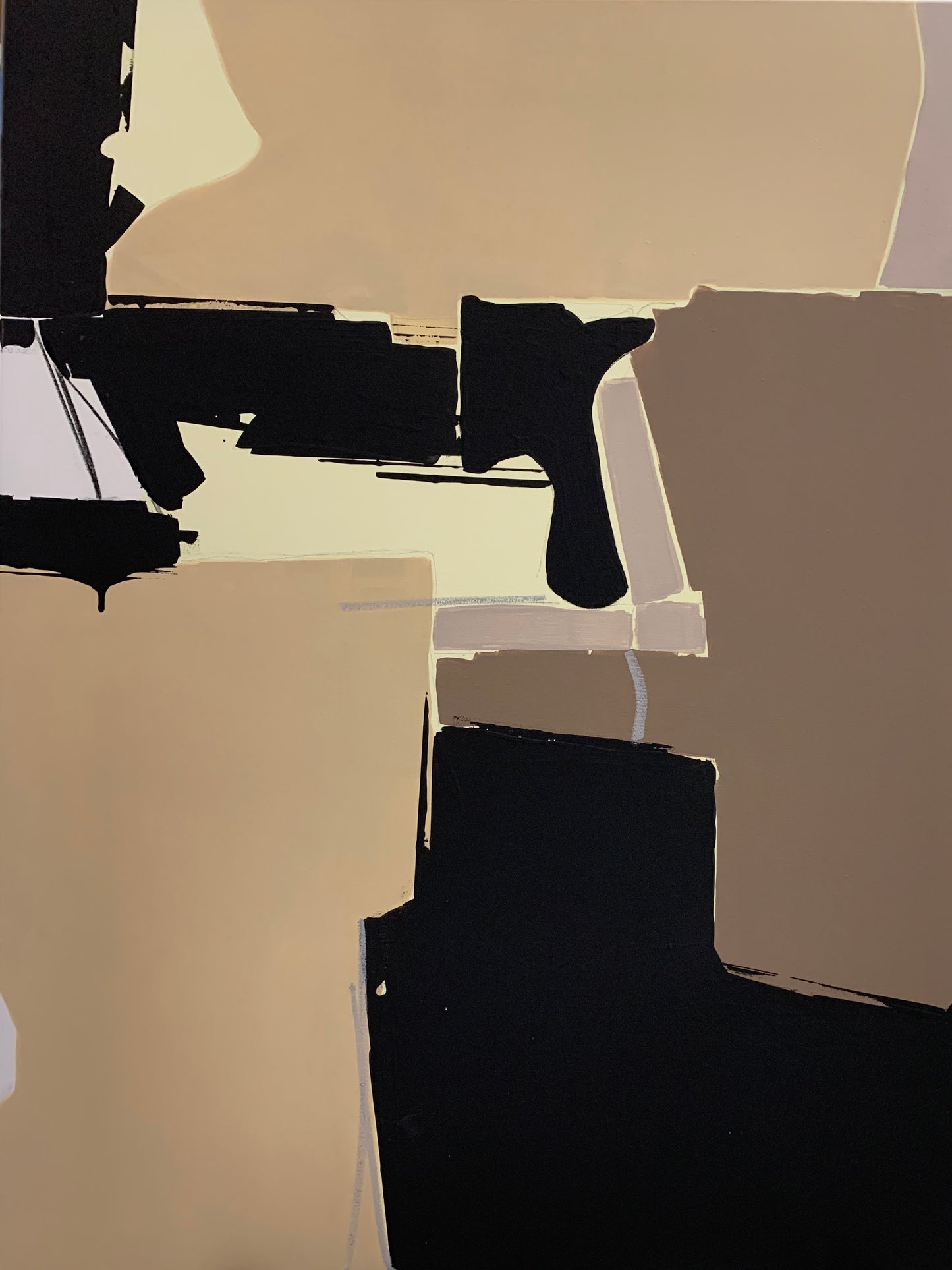 Handgemaltes Acryl Kunstwerk "Chesaro" 110x90x3 cm