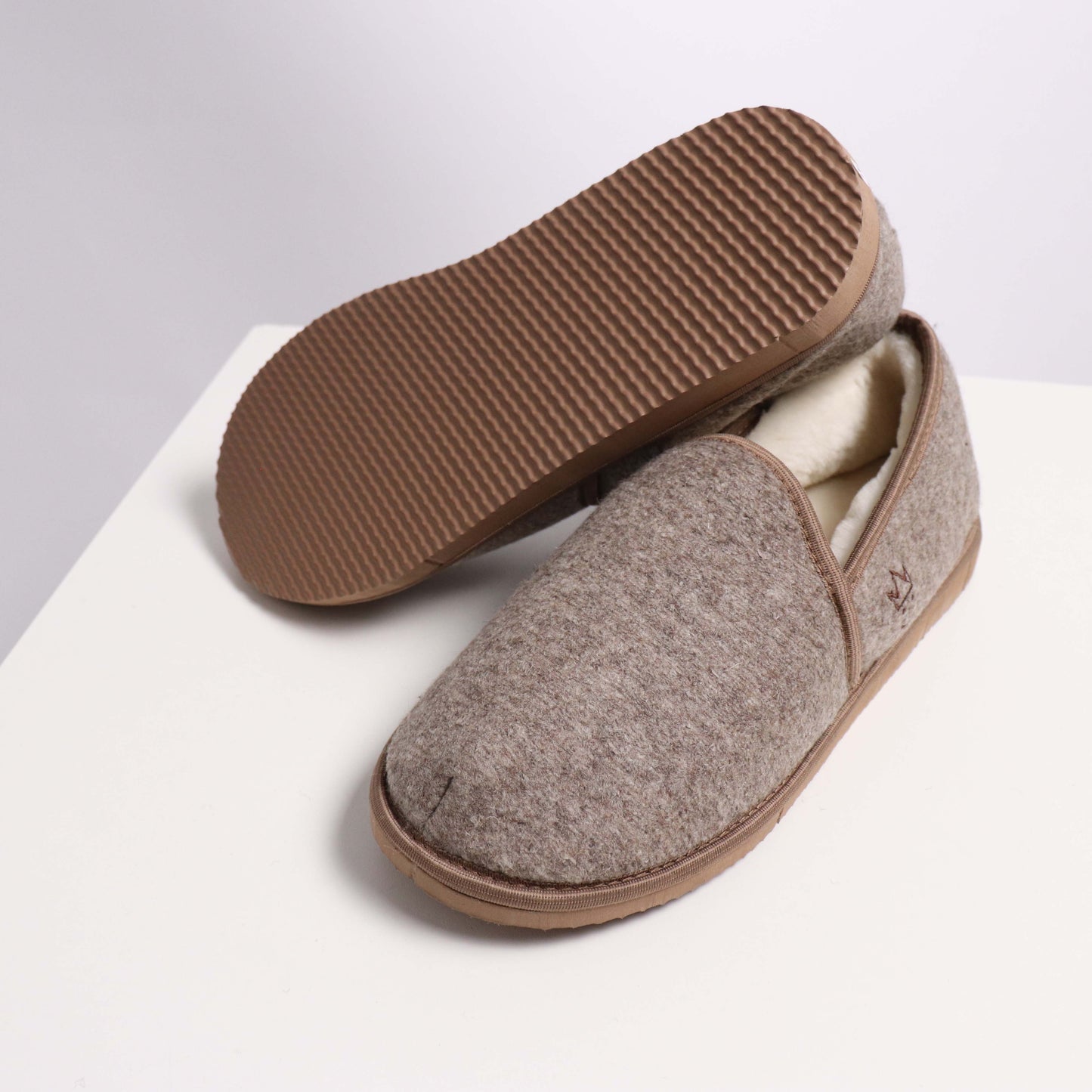 Kaiser Hausschuh Nature Filz beige melange