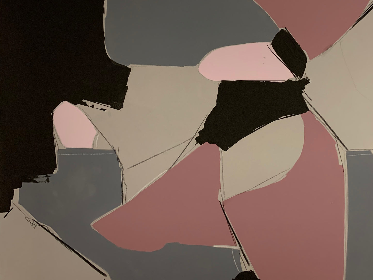 Handgemaltes Acryl Kunstwerk "Ravello" 90x110x3 cm