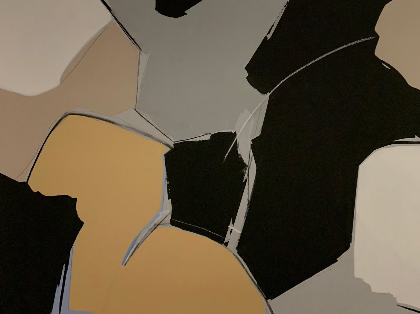 Handgemaltes Acryl Kunstwerk "Belini" 80x100x3 cm