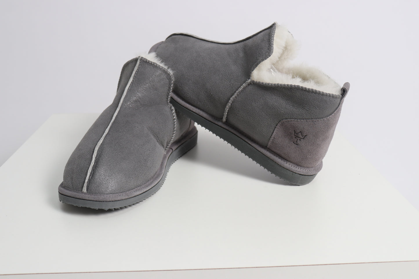 Kaiser Herren Hausschuh Drammen grau nappa