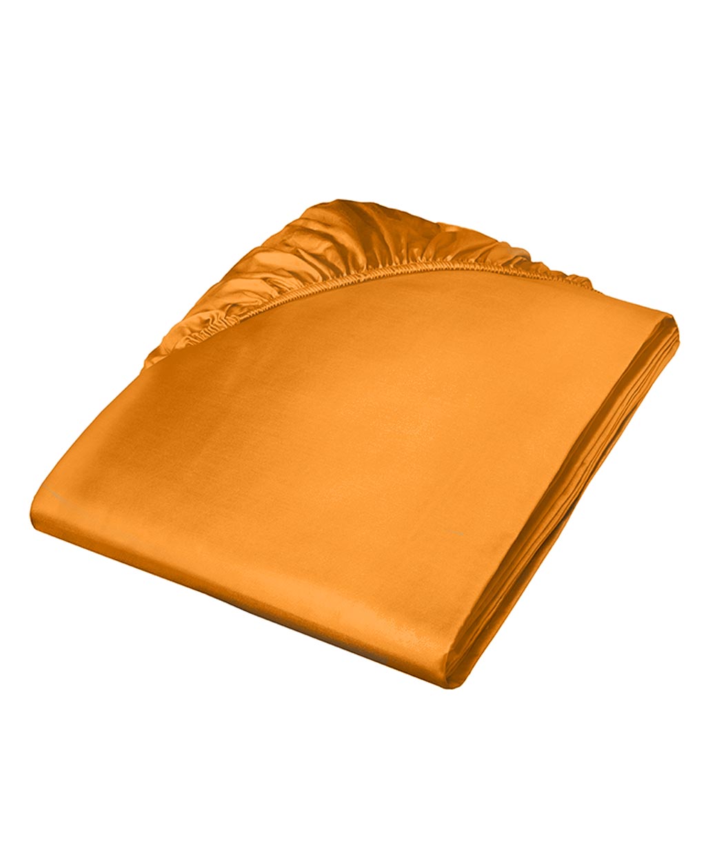 fleuresse Satin Spannbettlaken Colours 200x200 gold