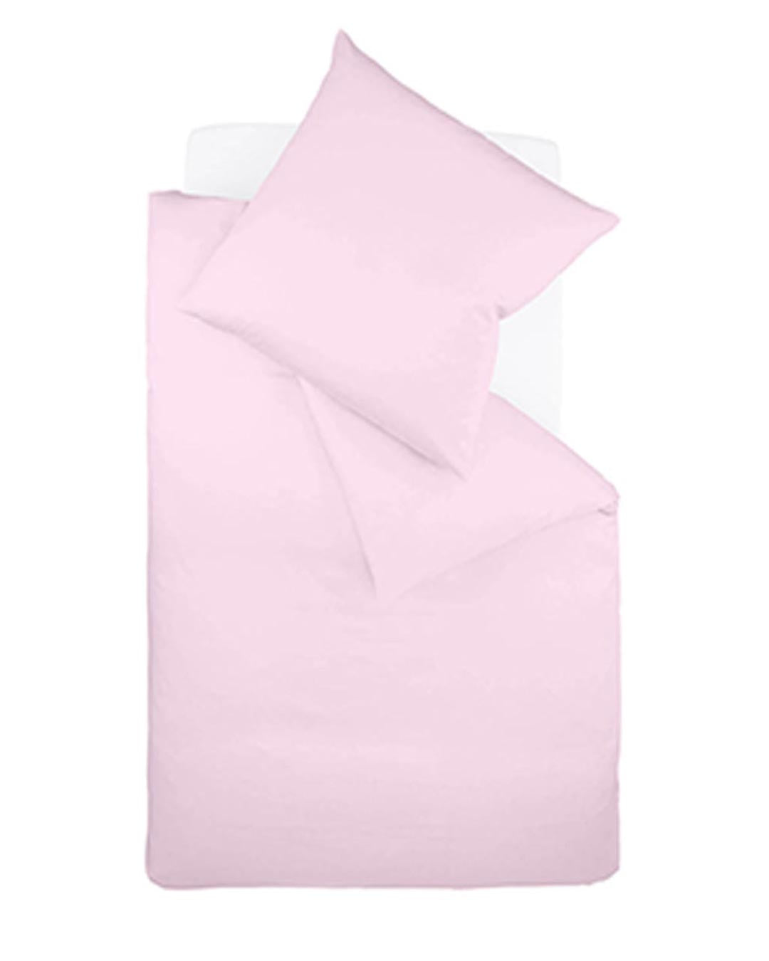 fleuresse Interlock Jersey Bettwäsche Colours Uni 155x200 rosé
