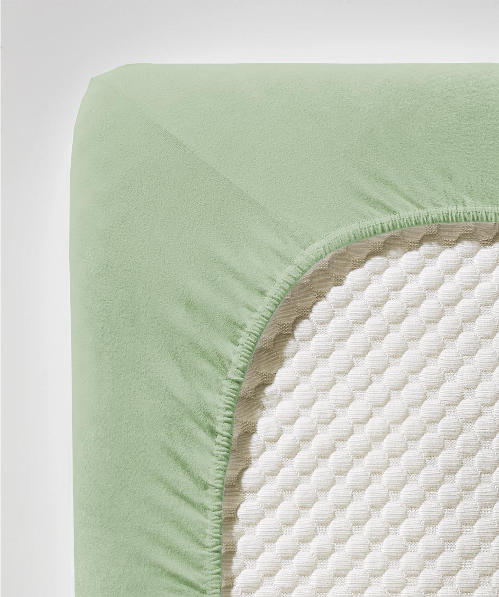fleuresse Jersey Spannbettlaken Jenny C 200x200 jadegrün