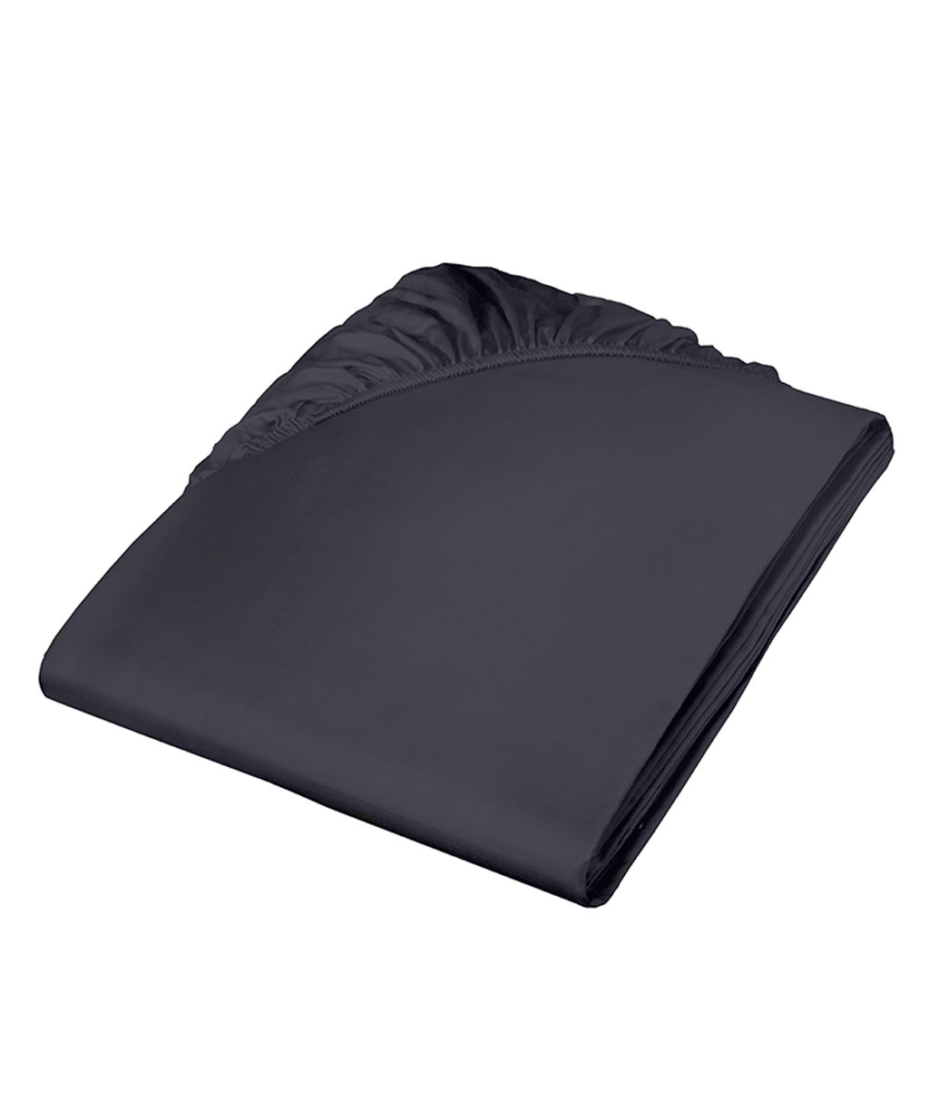 fleuresse Satin Spannbettlaken Colours 140x200 anthrazit