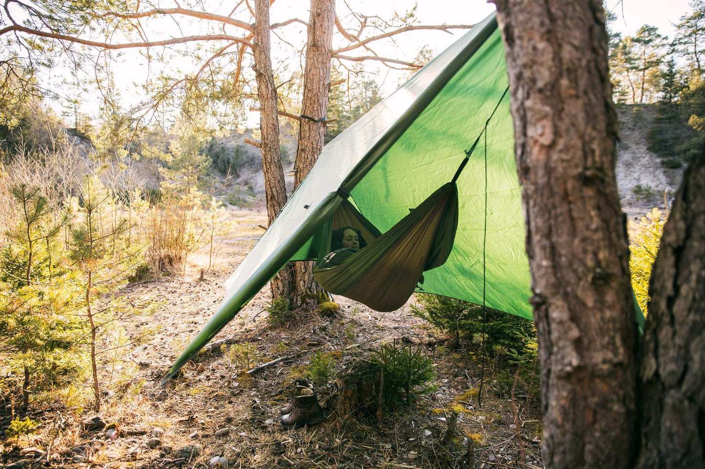 Amazonas Ultraleicht-Hängematte Adventure Hammock Coyote