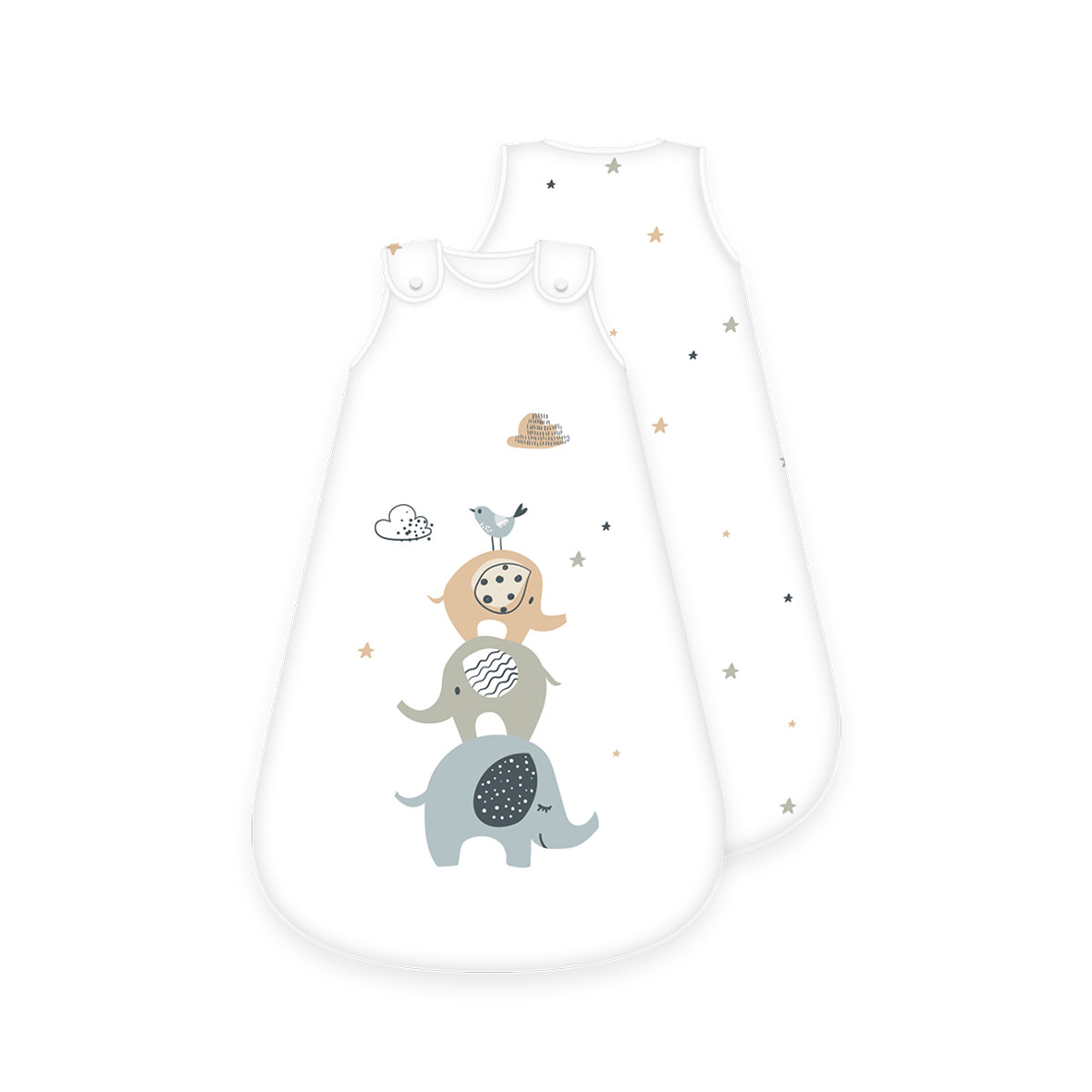 schlafsack 90 cm Herding Baby-Schlafsack Elephants 90 cm bunt – Livingstudios
