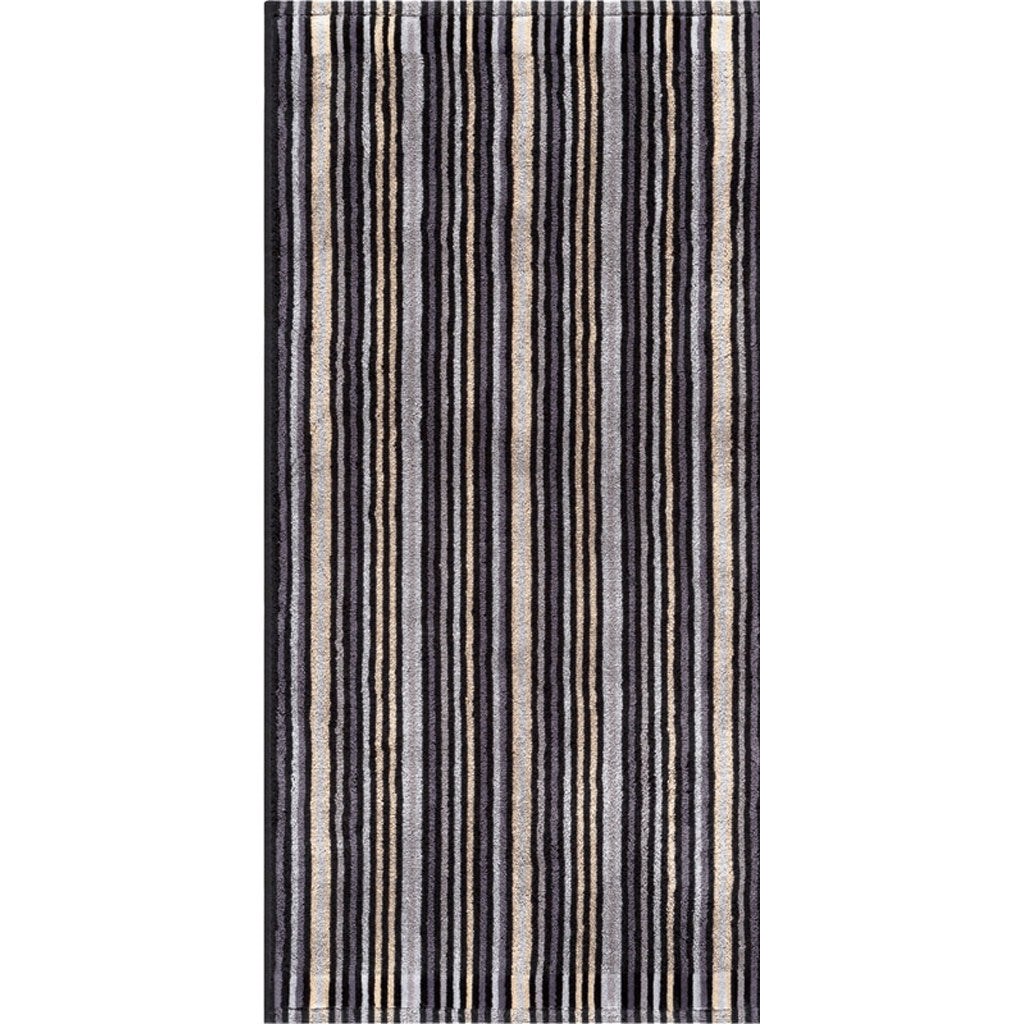 Egeria Handtuch Combi Stripes anthracite