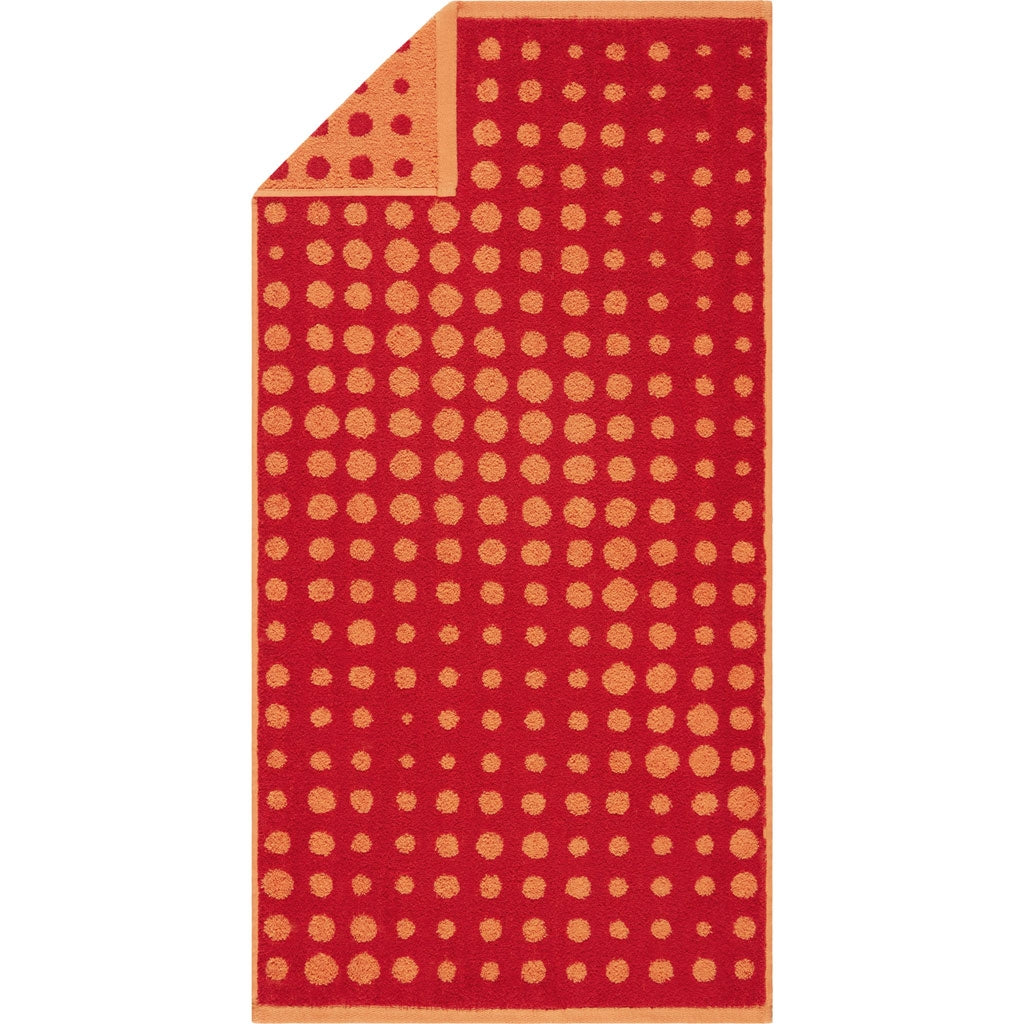 Egeria Duschtuch Dot paprika red