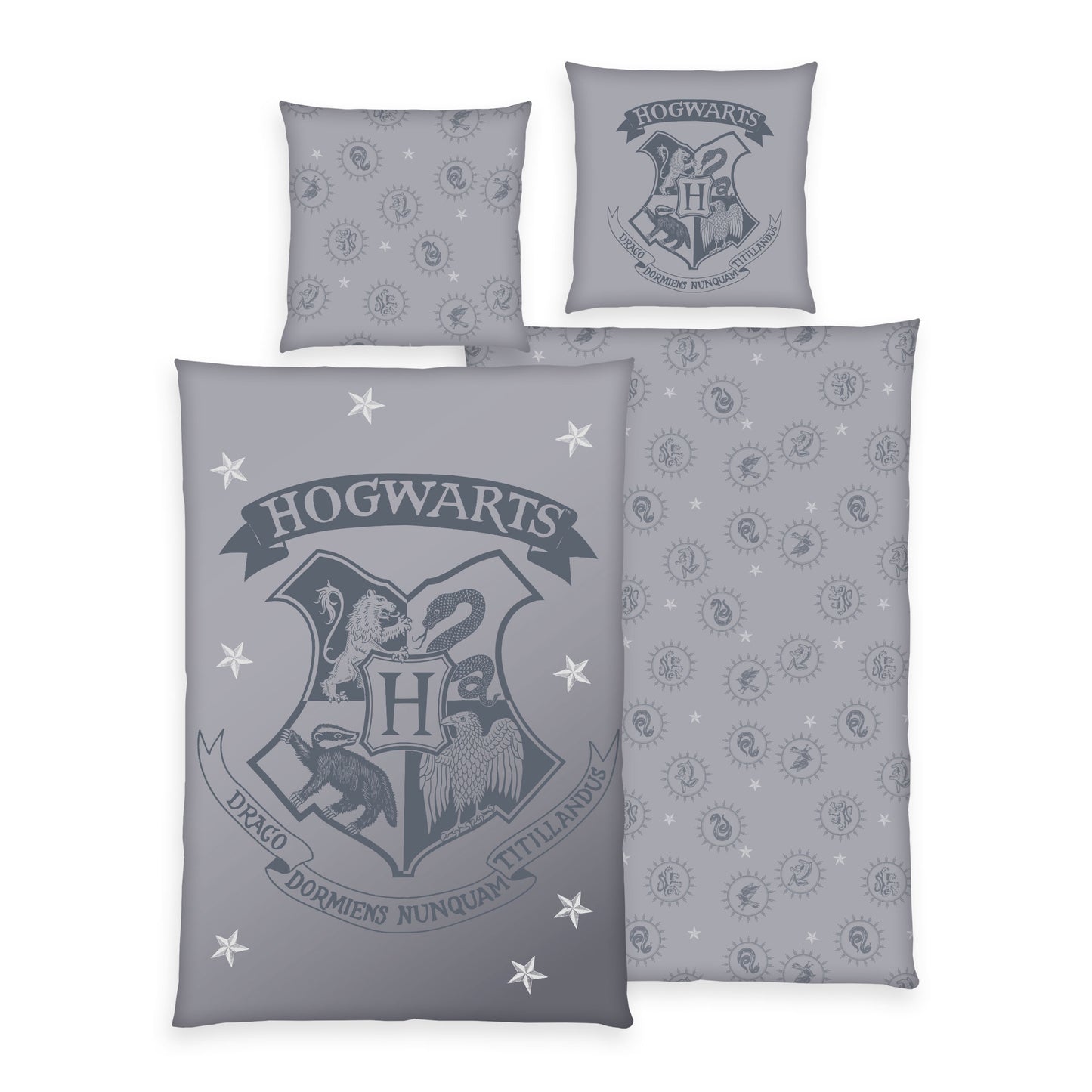 Herding Renforcé Bettwäsche Harry Potter grau - Aktion 135/200 cm bunt