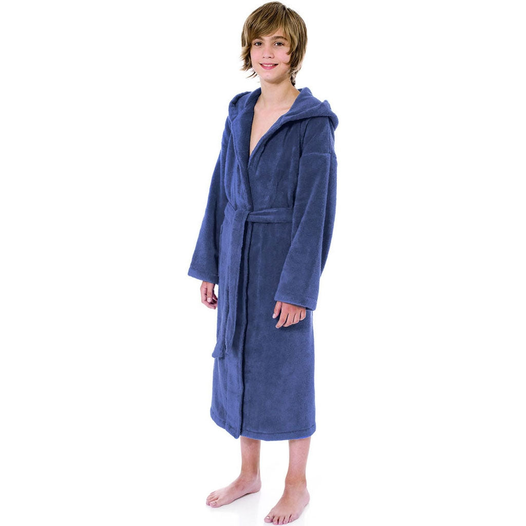 Egeria Maurice Kinderbademantel mit Kapuze navy 164