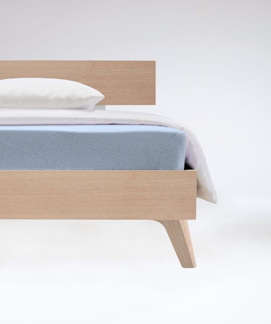 fleuresse Flauschjersey Spannbettlaken 100x200 bleu