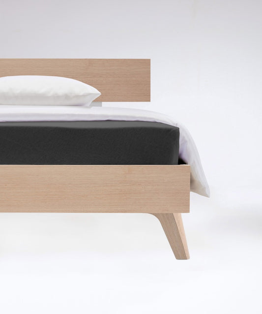 fleuresse Flauschjersey Spannbettlaken 100x200 anthrazit