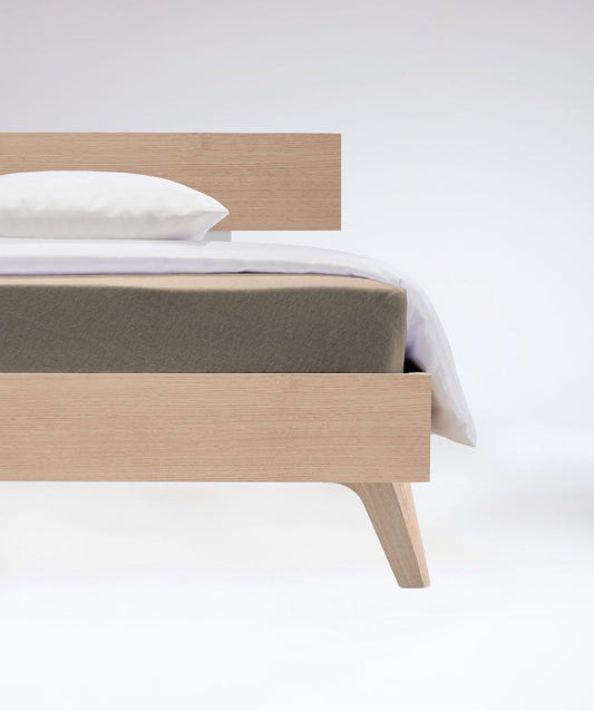 fleuresse Flauschjersey Spannbettlaken 100x200 taupe