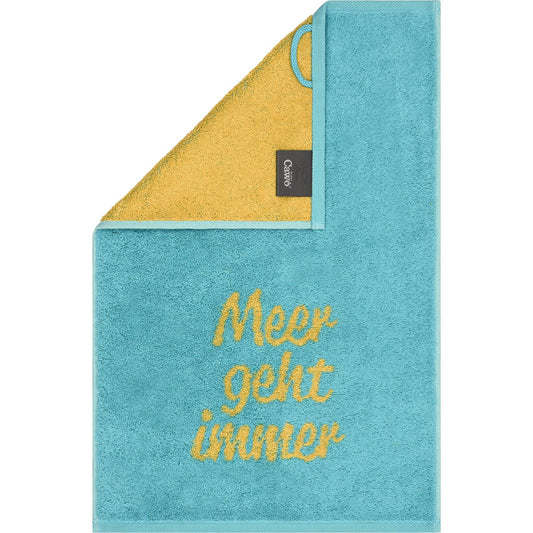 Cawö Gästetuch Postcard Towels Meer geht immer