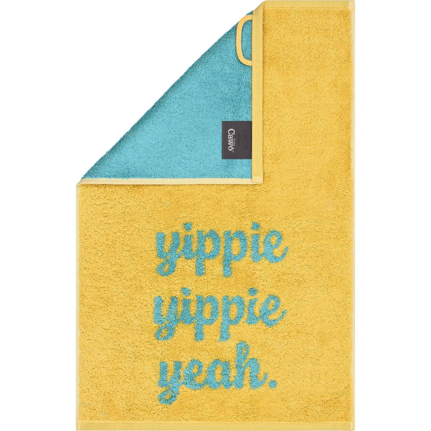 Cawö Gästetuch Postcard Towels yippie yippie yeah.