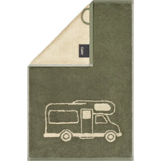 Cawö Gästetuch Postcard Towels Camper