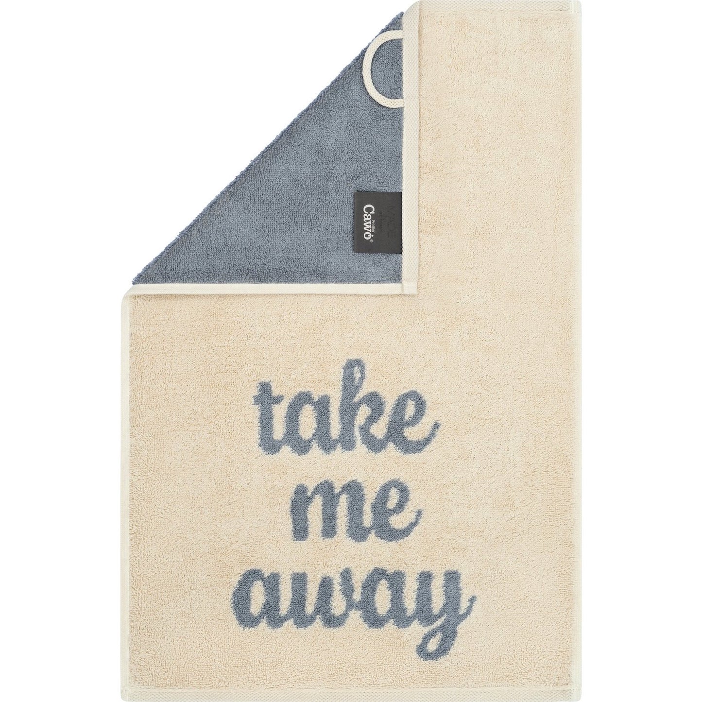 Cawö Gästetuch Postcard Towels take me away