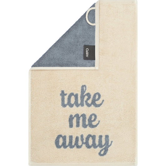 Cawö Gästetuch Postcard Towels take me away