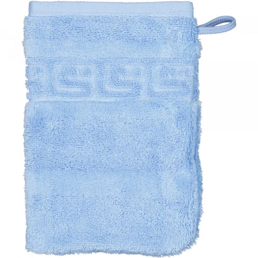 Cawö Waschhandschuh Noblesse 1001 mittelblau