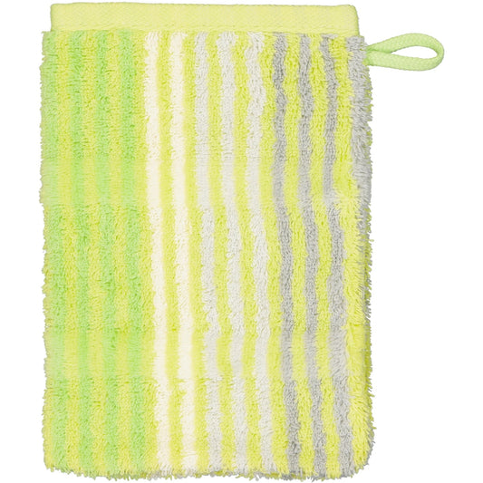 Cawö Waschhandschuh Cashmere Streifen 1056 kiwi