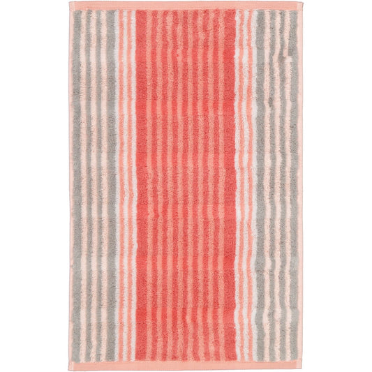 Cawö Gästetuch Harmony Streifen 1085 koralle