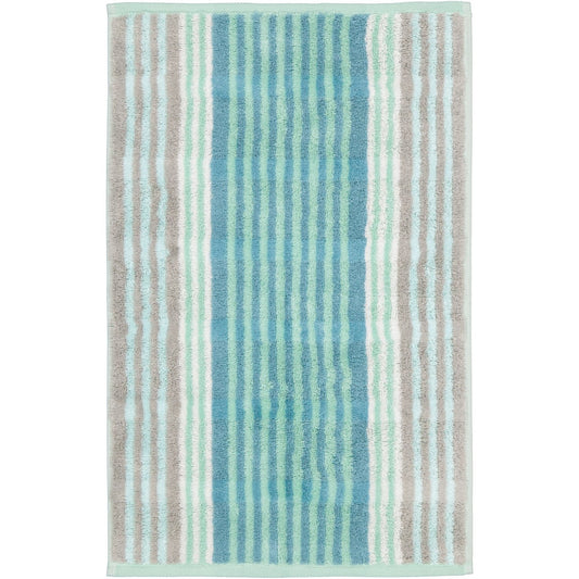 Cawö Gästetuch Harmony Streifen 1085 jade