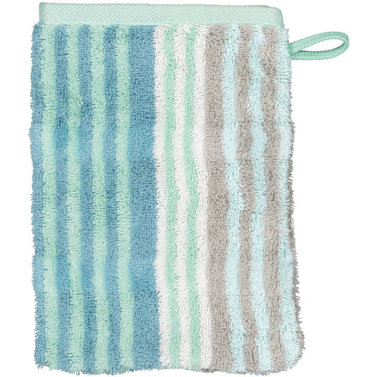 Cawö Waschhandschuh Harmony Streifen 1085 jade